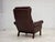 Danish Armchair in Brown Furniture Leather, 1970s For Sale - Image 4 of 18