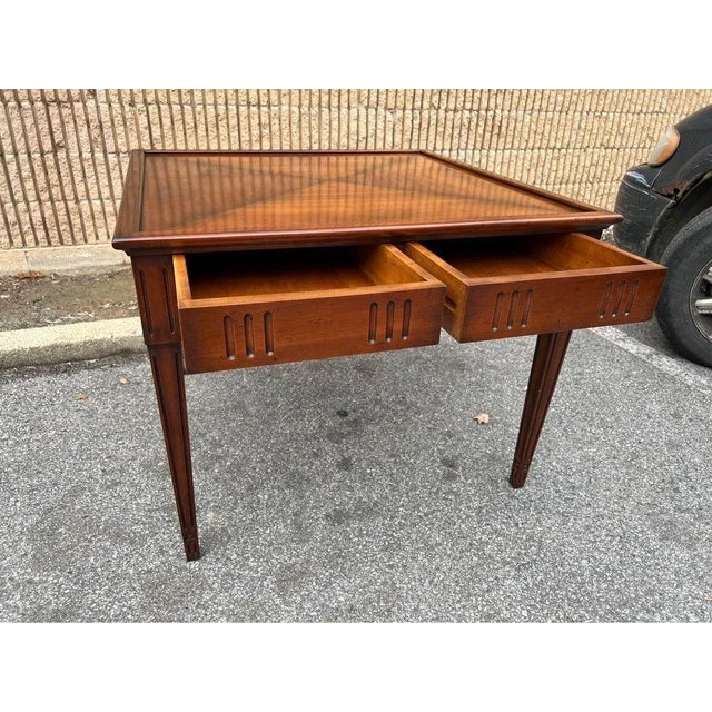 Mid 20th Century Mid 20th Century Vintage Federal Style Fruitwood Center Table For Sale - Image 5 of 10