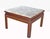 Mid 20th Century Mid-Century Modern Pair Low Profile Square Marble Top Side End Tables Stand MINT For Sale - Image 5 of 8