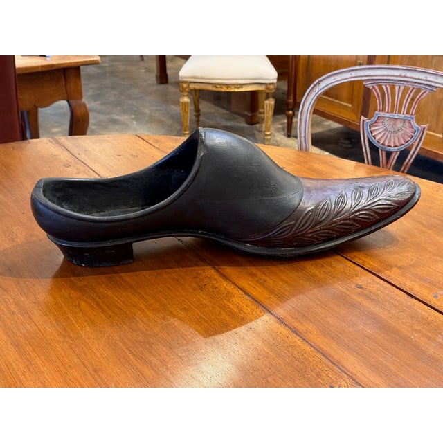 Wood Late 19th Century Carved Shoe For Sale - Image 7 of 7