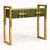 Not Yet Made - Made To Order Olive Green Murano Glass Console Table with Brass Accents from Justfurnituress SRL For Sale - Image 5 of 11