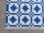 Textile Handmade Cotton Rug, Indigo Blue And White Star Pattern Striped and Cream Fringe - 8'x10' For Sale - Image 7 of 10