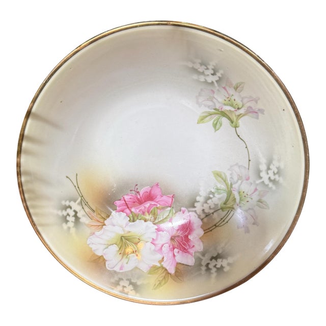 Antique Rs Germany Prussia Reinhold Schlegelmilch Porcelain Bowl Roses For Sale