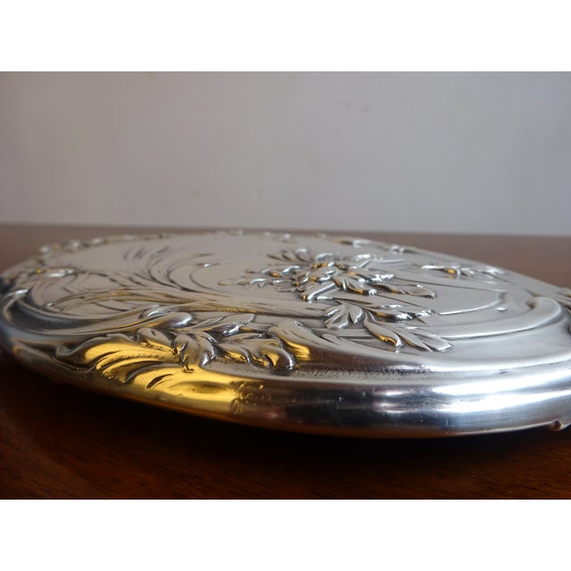 Silver Hand Mirror, 1890s For Sale - Image 15 of 18