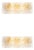 Brass and Handmade Glass Wall Lamps, Set of 2 For Sale