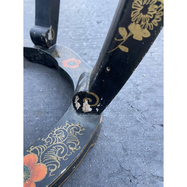 1980s Vintage Chinoiserie Side Table For Sale - Image 11 of 11