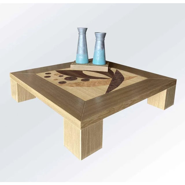 Table Inlaid F by Meccani Studio 2024, for Meccani Design For Sale - Image 4 of 5