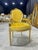 Baroque Golden Yellow Velvet Chair With Exquisite Gold Leaf Details For Sale - Image 10 of 10