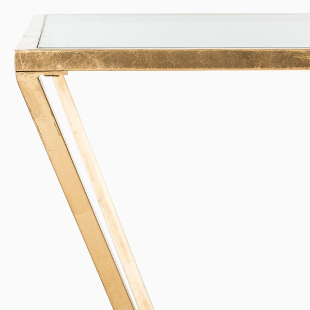 2020s William Retro Coffee Table in Gold For Sale - Image 5 of 9