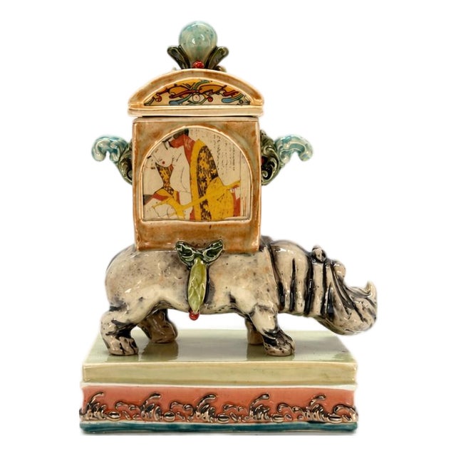 Ron Carlson, "Hippo With Lidded Box & Plinth" For Sale