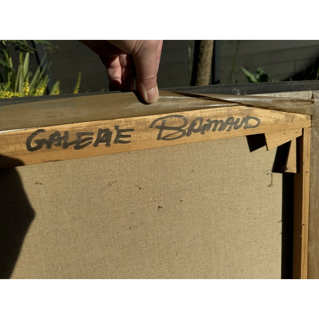 Henri Ren, Expressionist Portrait, Oil on Canvas, 130cm x 98cm For Sale - Image 4 of 4