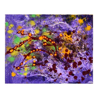 Star Formation - Abstract Expressionist Composition in Acrylic on Canvas by Charles David Francis For Sale