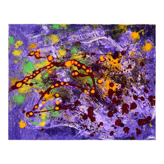 Star Formation - Abstract Expressionist Composition in Acrylic on Canvas by Charles David Francis For Sale
