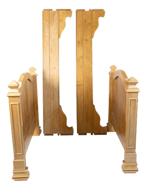 Single Bed Frame with Bench, 1900s