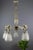 Art Deco Style Bronze and Frosted Glass Floral Chandelier, 1930s For Sale - Image 9 of 18
