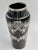 Lattice Flower Floral Sterling Silver Overlay Black Amethyst Glass Vase For Sale In Miami - Image 6 of 10