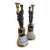 Circa 1800 Pair of Gilt Bronze French Candelabras (Female Figure on Marble Base) For Sale