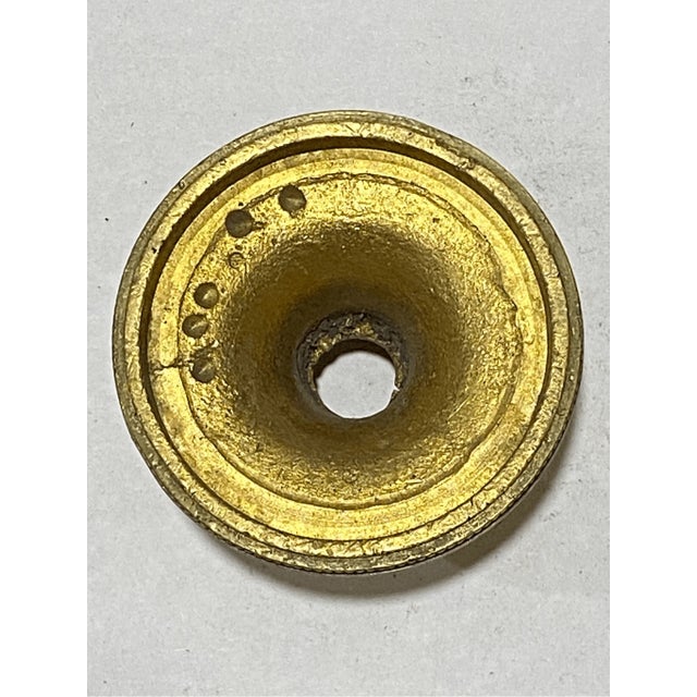 Metal Vintage Solid Brass Chandelier Light Part Bobeche For Sale - Image 7 of 7