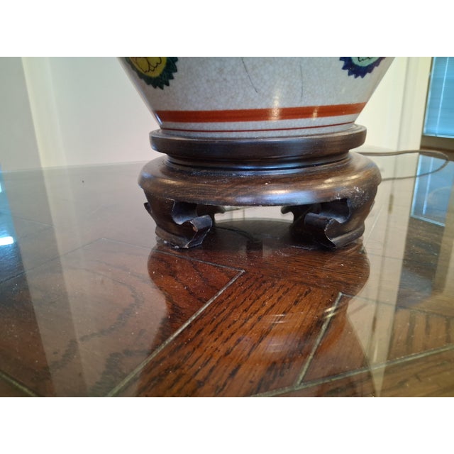 Vintage Frederick Cooper Double Happiness Lamp For Sale - Image 10 of 11