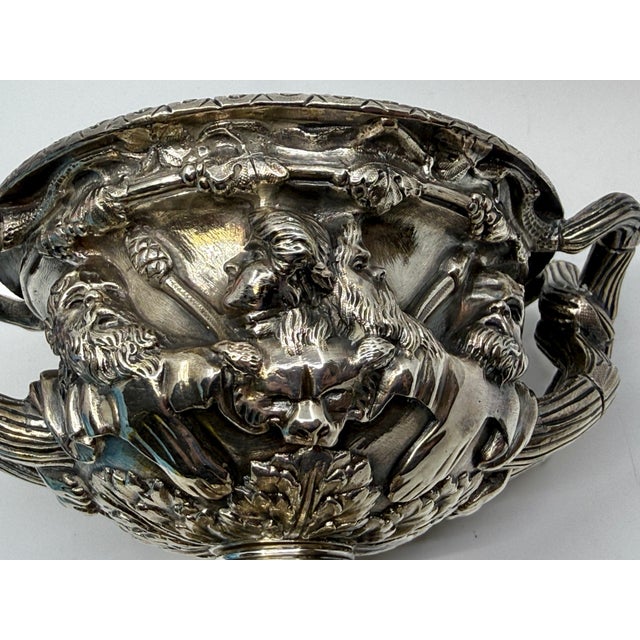 Pair 19th Century Grand Tour Neo Classical Silver Plated Warwick & Albani Urns For Sale - Image 17 of 18