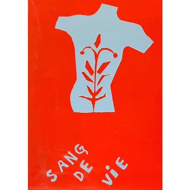 Alexandre Schaller, Vital Bonds, Acrylic on Canvas, 1990s For Sale - Image 6 of 9