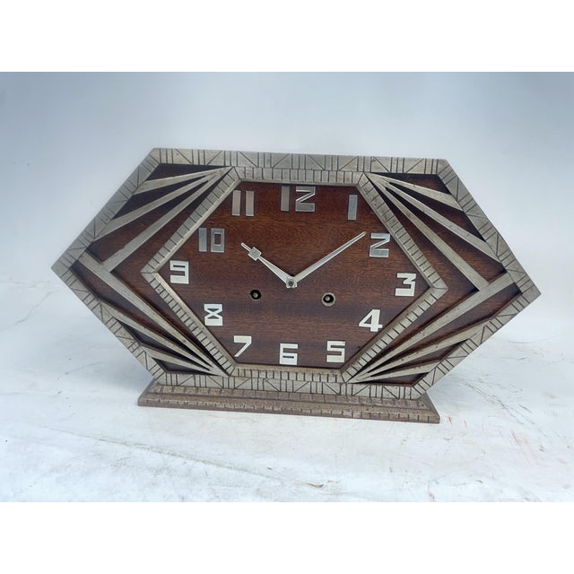 Vintage Art Deco Clock, 1920s For Sale - Image 4 of 16