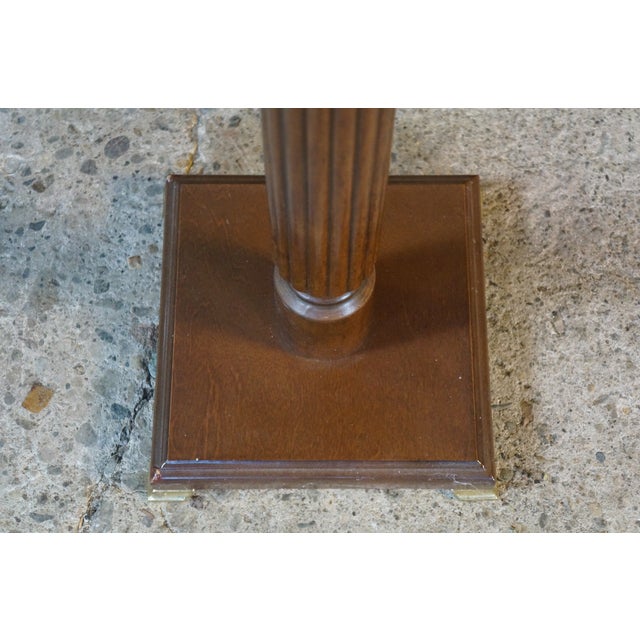 Bombay Company Victorian Revival Mahogany Sculpture Plant Stand Pedestal Table For Sale - Image 12 of 17