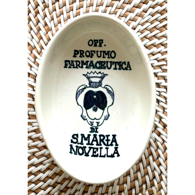 Italian Vintage Italian Terracotta Glazed S. Maria Novella Vide Poche For Sale - Image 3 of 9