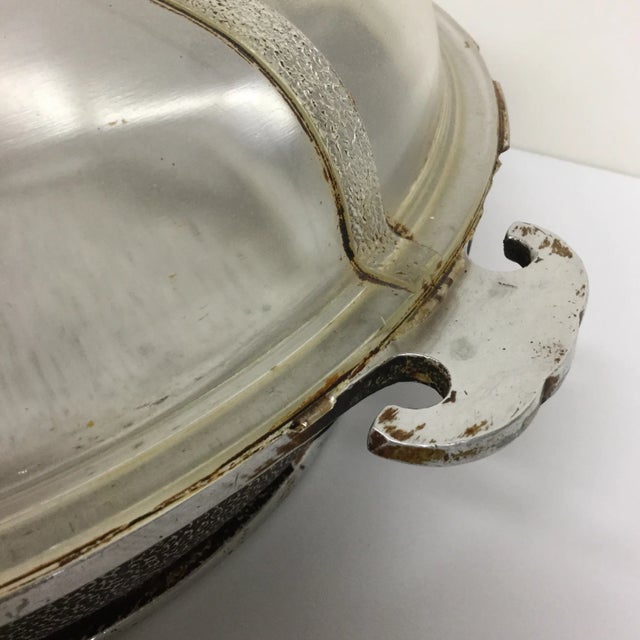 Antique Glass Covered Frying Pan For Sale - Image 4 of 11