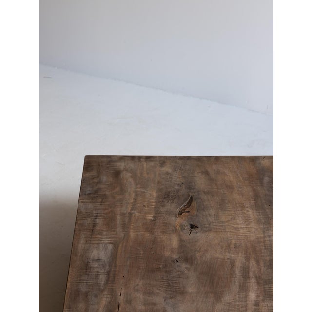 Japanese Old Wooden Low Table/Wabisabi Coffee Table/1868-1920 For Sale - Image 9 of 12