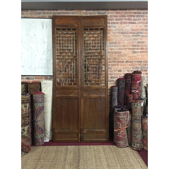 Mid 19th Century Chinese Antique Screens- a Pair For Sale - Image 5 of 5