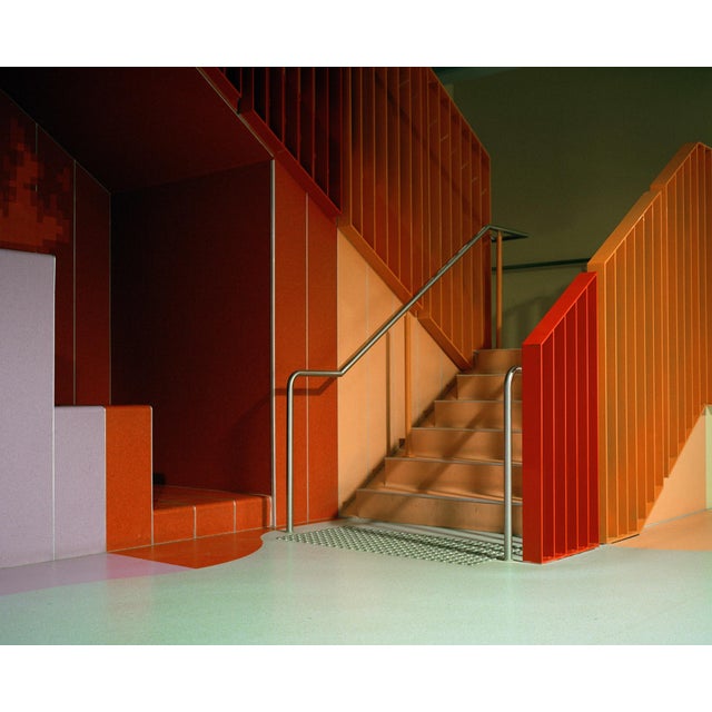 Pantone Steps by Mark Forbes – Framed & Ready to Hang Architectural Photograph on Metal | Limited Edition For Sale