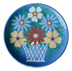 Bouquet Dish by Jean Gallon in Suffenheim, 1920s