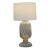 Jan Showers for Kyle Bunting Murano Glass Swirl Table Lamp With Gold Leaf For Sale