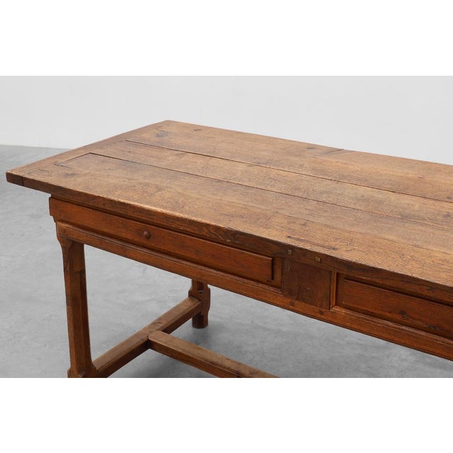 Antique Rustic Oak Dinner Table, France, 1800s For Sale - Image 12 of 18
