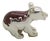 Vintage Italian Sterling Silver 925 Brown Enameled Bear Cub Miniature from Ottaviani, Rome, 1980s For Sale