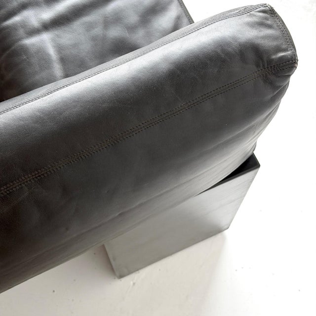 Gavina 1970s Leather Brigadier Sofa by Cini Boeri for Gavina For Sale - Image 4 of 6