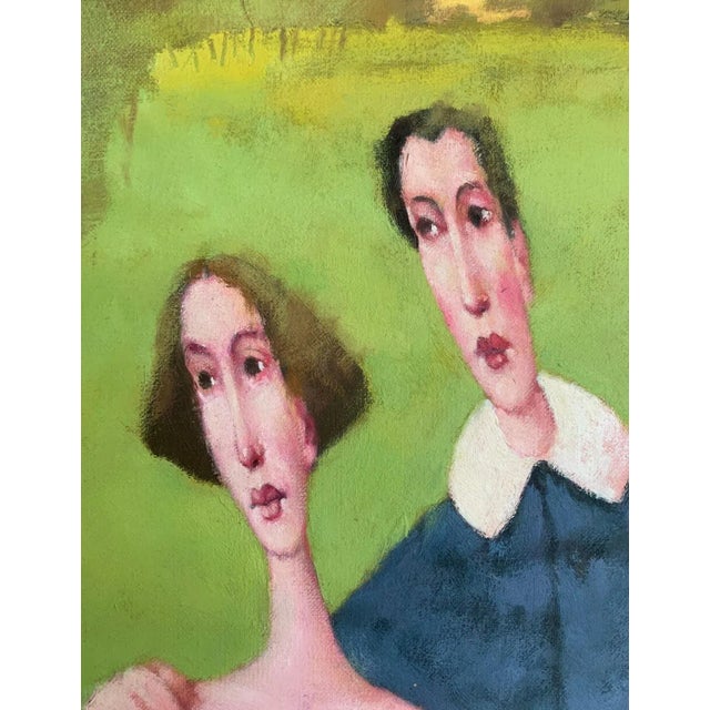 Waldemar Marszałek, Temptation: Adam and Eve, 1999, Oil on Canvas For Sale - Image 3 of 7
