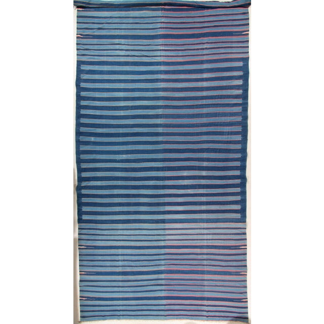 It is difficult to find a Dhurrie of this size and this is a very special piece with its attractive and modern look. A...