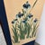 Silk Dupion Folding Screen With Hand Painted Irises For Sale - Image 12 of 13