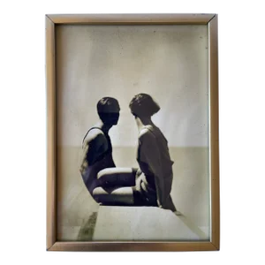 Late 20th Century "The Divers" Sepia Photograph After George Hoyningen-Huene, Framed