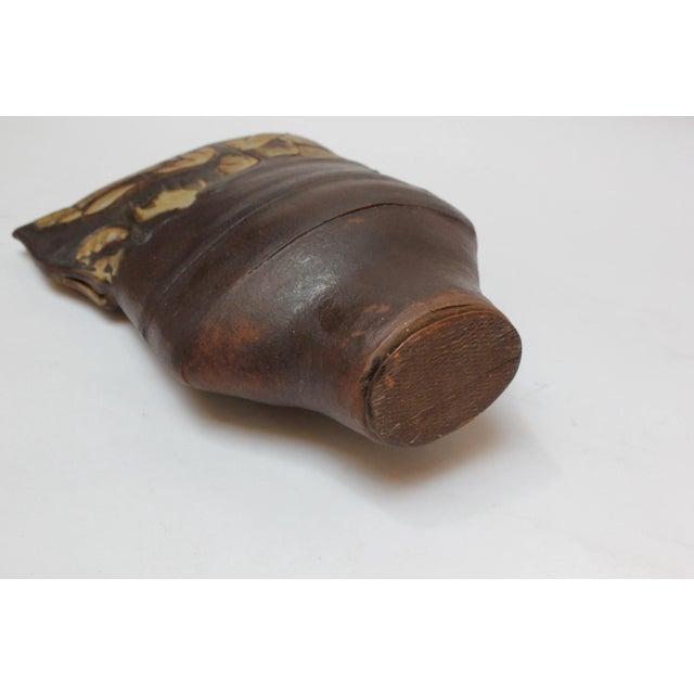 Vintage Studio Stoneware Sculptural Vase For Sale In New York - Image 6 of 13