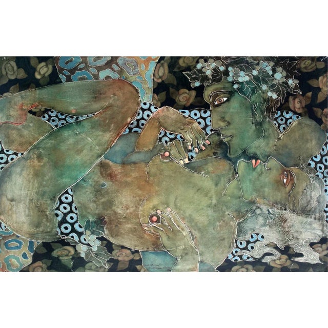 Katarzyna Wazyk, Tender Words, Gouache & Mixed Media on Paper, 1986 For Sale - Image 6 of 6