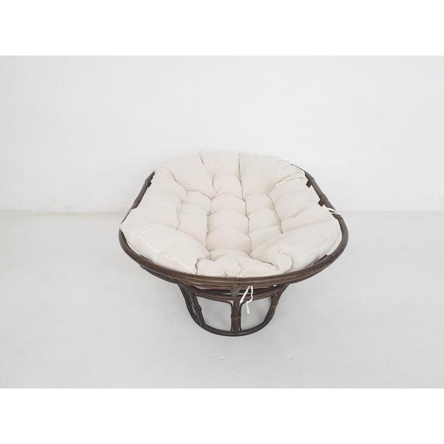 Manou Two-Seater Sofa with Linnen Cushion, the Netherlands, 1970s For Sale - Image 5 of 14