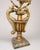 Green Monumental Italian Giltwood & Polychrome Dolphin and Floral Tole Candelabra For Sale - Image 8 of 9