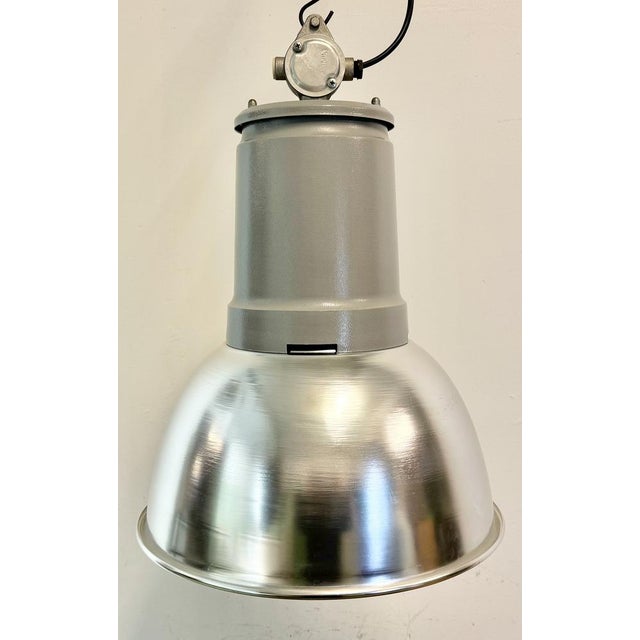 Metal Italian Industrial Aluminium Pendant Lamp from Fael Luce, 1970s For Sale - Image 7 of 18
