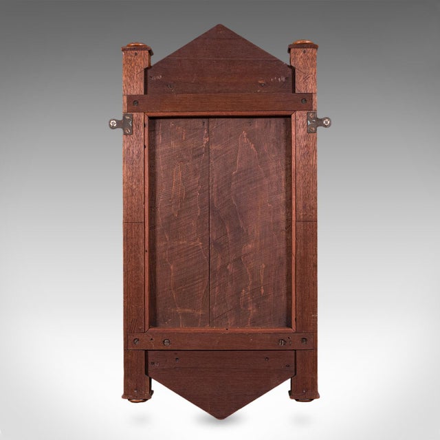 Antique Hallway Mirror, English, Walnut, Glass, Valet, Reception Hall, Edwardian For Sale - Image 10 of 10