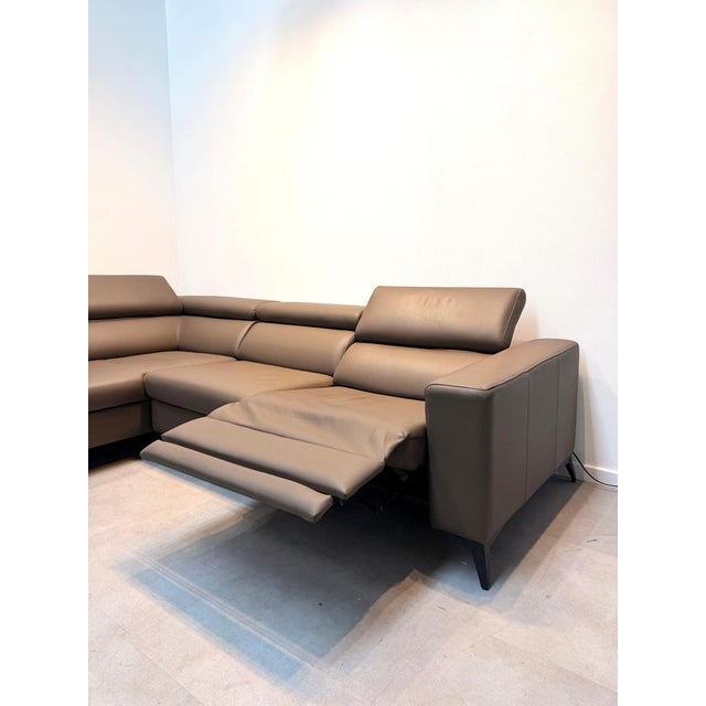 Modular Leather Corner Sofa with Recliner Function from Gova For Sale - Image 4 of 6