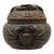 Antique Japanese Carved Wood Box With Basket Crab Motif, Circa 1900 For Sale