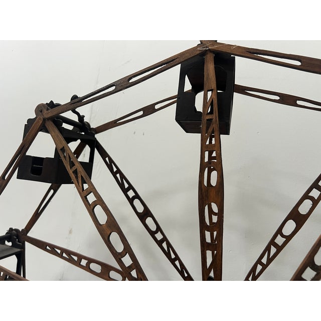 20th Century Model of a Ferris Wheel, Fairground Carousel For Sale - Image 9 of 18